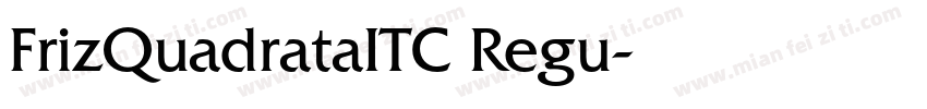 FrizQuadrataITC Regu字体转换